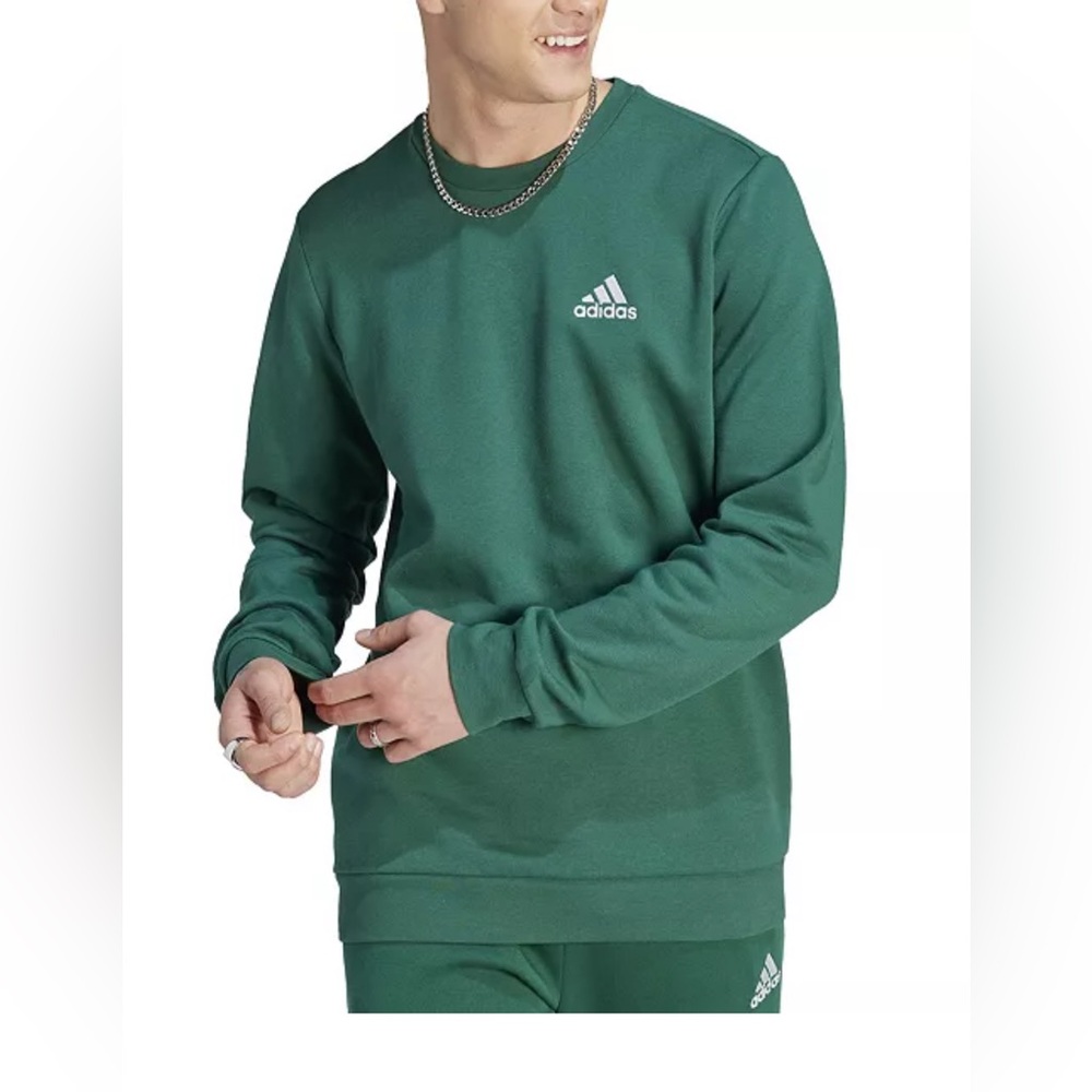 Adidas Men's Feel Cozy Essentials Logo Fleece Sweatshirt XL